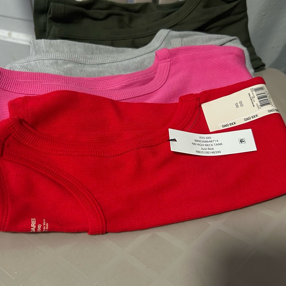 Red tank tops